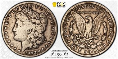 1893-CC $1 VG10