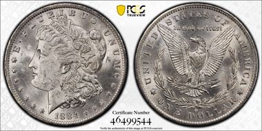 1884-O $1 MS62