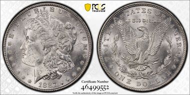 1887 $1 MS62