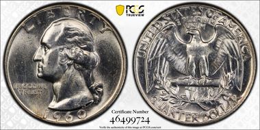 1960 25C Type B Reverse, FS-901 MS64