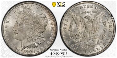 1880-CC $1 GSA Hoard MS62