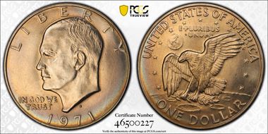 1971-D $1 MS66