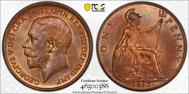 1912 1D S-4051 MS64BN