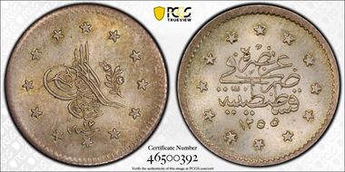 AH1255//12 (1850) Kurush KM-671 MS65