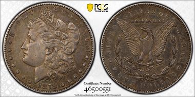 1878-S $1 VAM 62, Long Arrow Shaft XF45