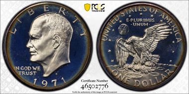 1971-S $1 Silver PR69