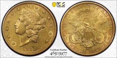 1891-S $20 XF40