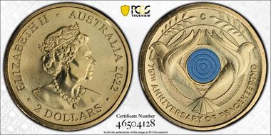 2022-C $2 Peacekeeping Colorized MS67