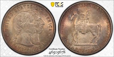 1900 $1 Lafayette MS65