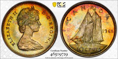 1965 10C MS66