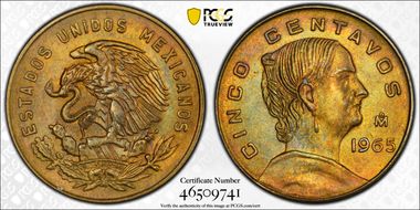 1965-Mo 5C KM-426 Brass MS65