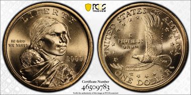 2000-P SAC$1 MS67