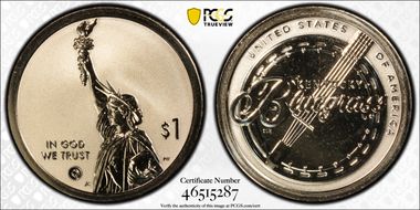 2022-S $1 American Innovation KY Rev PR Bluegrass Music PR69