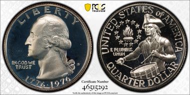 1976-S 25C Clad PR69DCAM