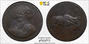 (c.1790) Tk 1/2D DH-983 Middlesex, National VF25BN