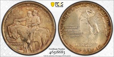 1925 50C Stone Mountain MS65