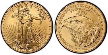 2021 $50 Gold Eagle - Type 2 MS69