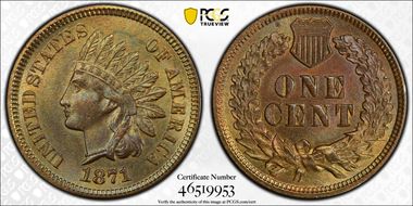 1871 1C MS64BN