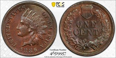 1886 1C Type 1 MS65BN