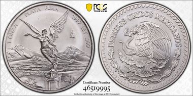 1997-Mo Onza Libertad Ag MS69