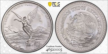 1997-Mo Onza Libertad Ag MS69