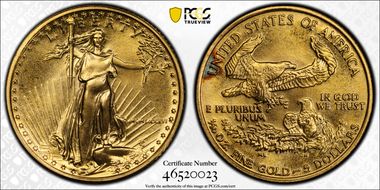 1986 $5 Gold Eagle MS69