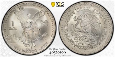 1994-Mo Onza Libertad Ag MS69
