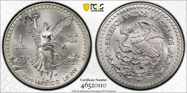 1994-Mo Onza Libertad Ag MS67