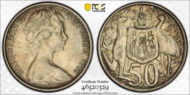 1966 50C KM-67  Ag MS64