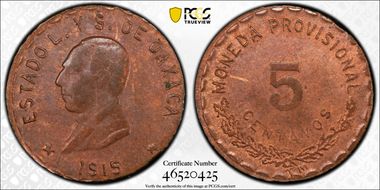 1915 5C KM-719 MS62BN