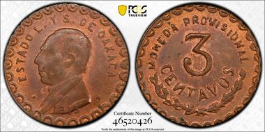 1915 3C KM-713.3 MS63RB