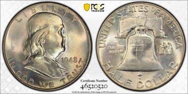 1948 50C MS67+ FBL