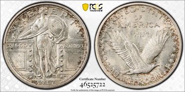 1917 25C Type 1 MS62FH