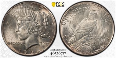 1928 $1 MS62