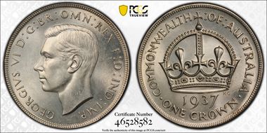1937 Crown KM-34  Ag MS63