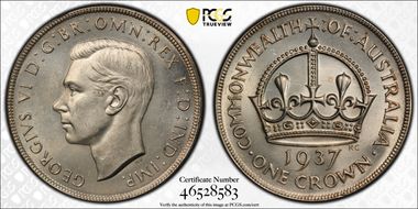 1937 Crown KM-34  Ag MS63