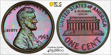 1963 1C MS66BN