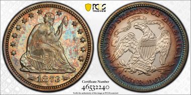 1873 25C Arrows PR65