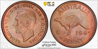 1945 Y. (p) 1D MS64BN