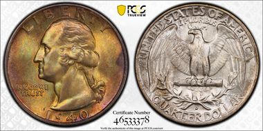 1940-D 25C MS67