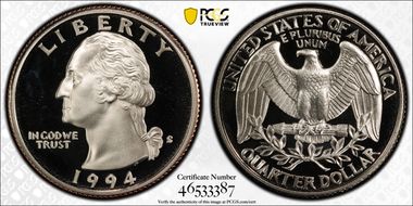 1994-S 25C PR69DCAM
