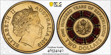 2019 $2 100 Years of Repatriation Colorized MS67