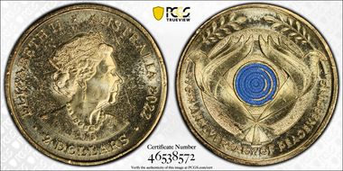 2022 $2 Peacekeeping - Colorized MS65