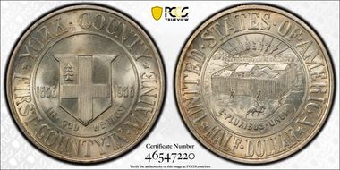 1936 50C Columbia MS66