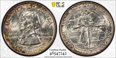 1925 50C Fort Vancouver MS65
