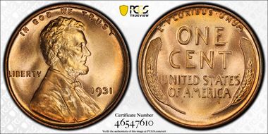 1931 1C MS67+ RD