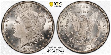 1881-O $1 MS65+ 