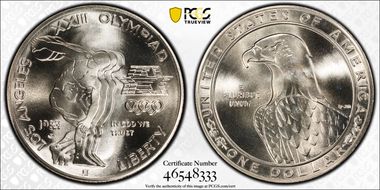 1983-P $1 Olympic MS69