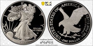 2022-S $1 Silver Eagle PR69DCAM