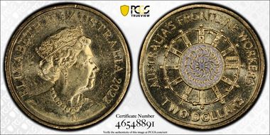 2022 $2 Frontline Workers Colorized MS64